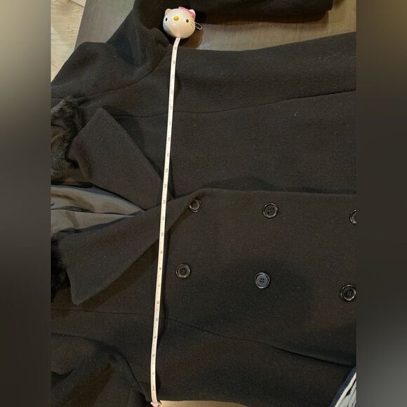 NWT Nuage at Debenhams black long coat size 16 - Picture 9 of 13